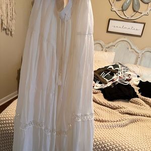 Gap drawstring ankle length skirt